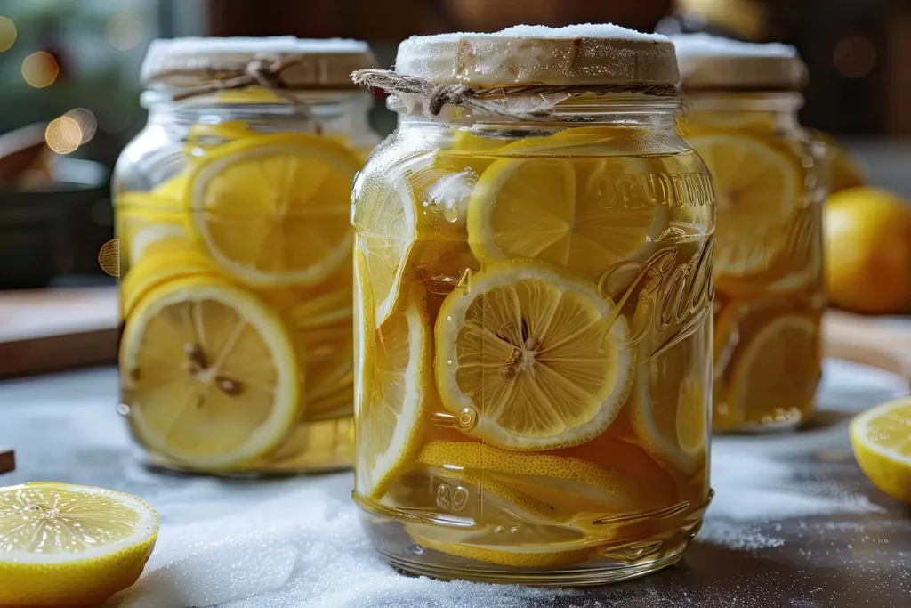 citrons confits bocal sel