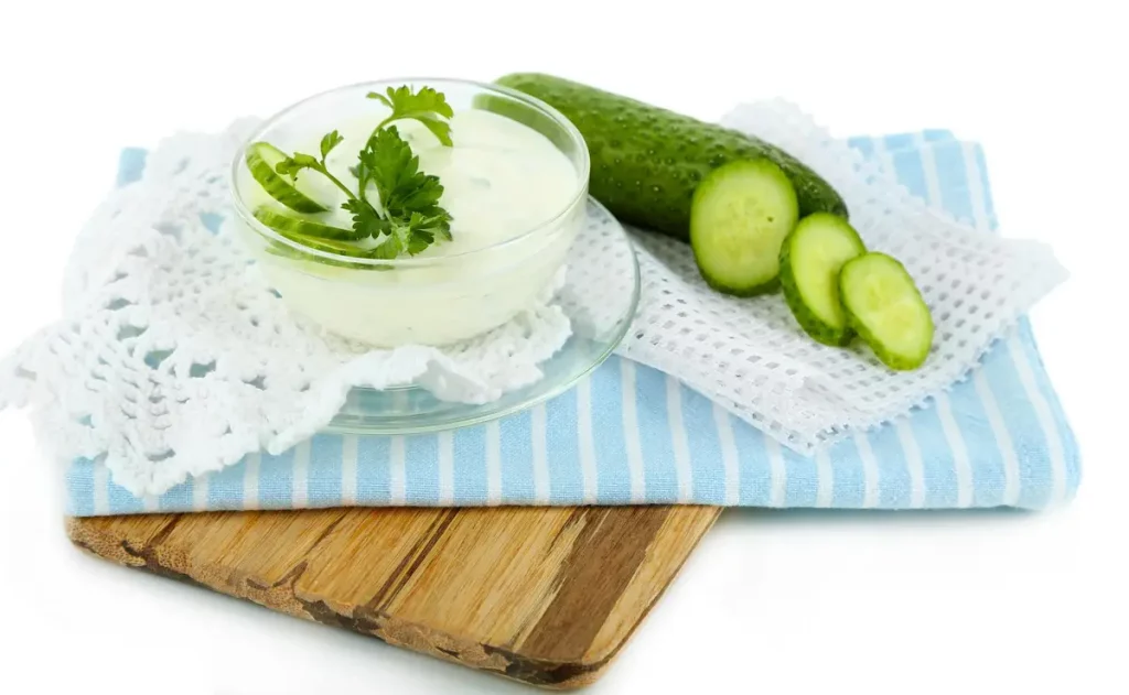 concombre yaourt menthe