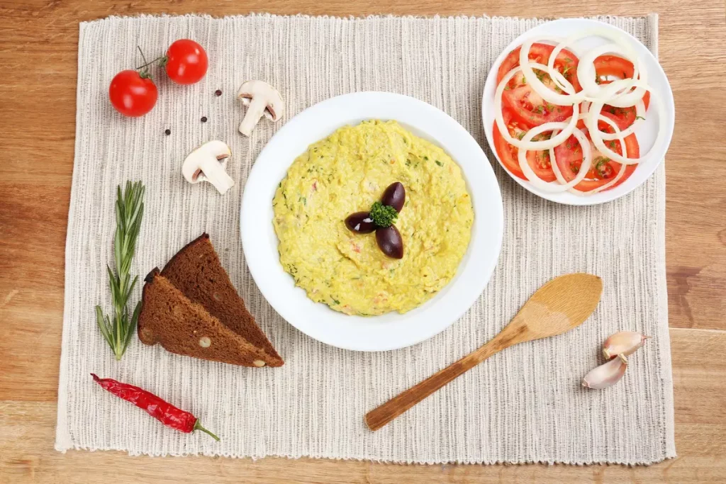 purée de légumes assiette