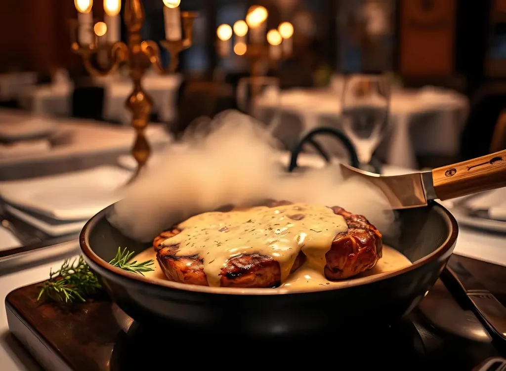 repas chaud rapide soir poêle vapeur fromage