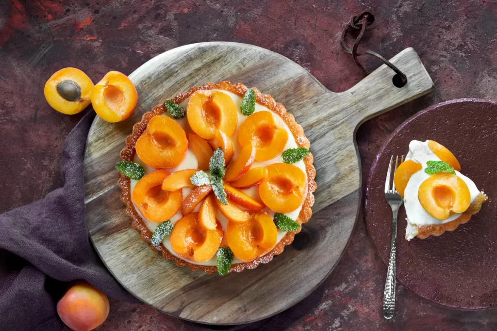 tarte abricots creme patissiere