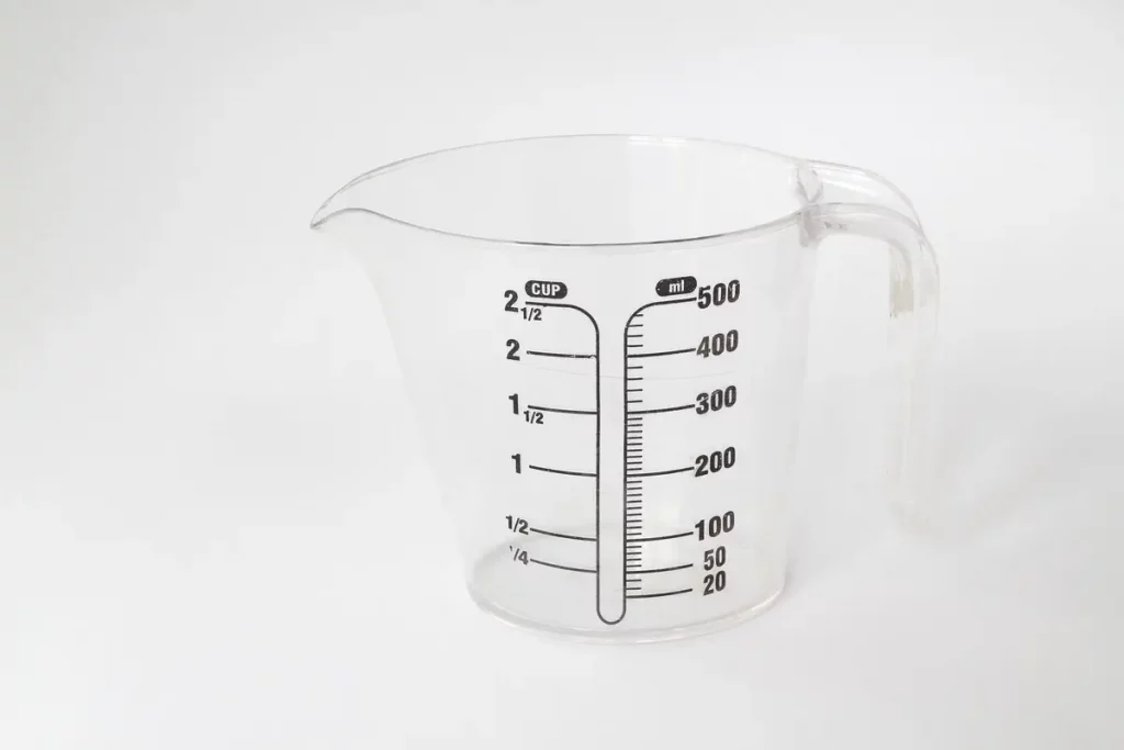 verre doseur cuisine