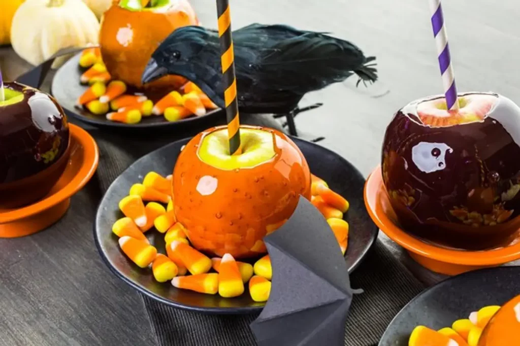 apéro halloween buffet doigts sorcière citrouille