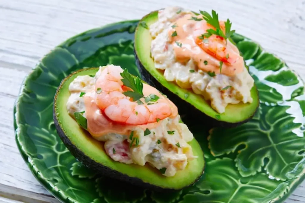 avocat crevette sauce fraîche