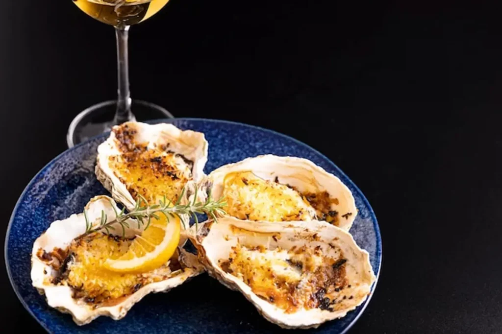 huîtres gratinées champagne coquilles dorées