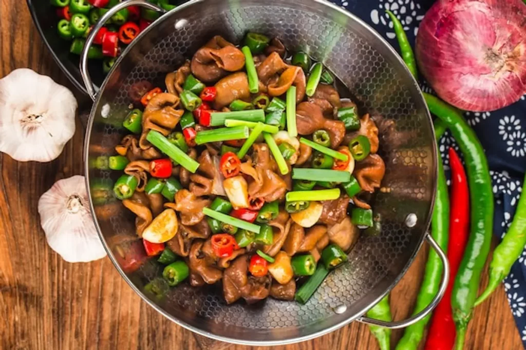 boeuf oignons wok vapeur