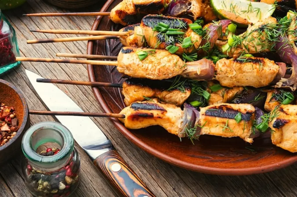 brochettes poulet mariné barbecue