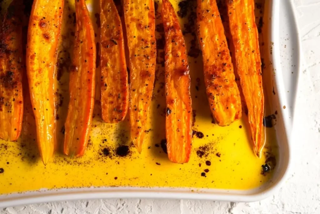 carottes rôties four caramélisées herbes