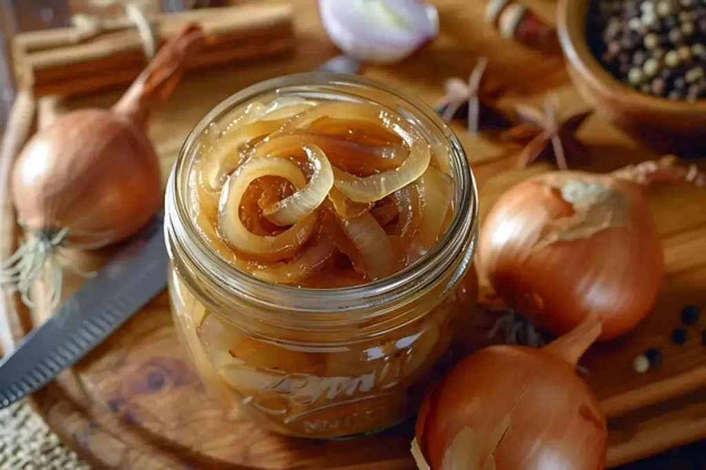 compotée oignons confit caramelisé pot verre