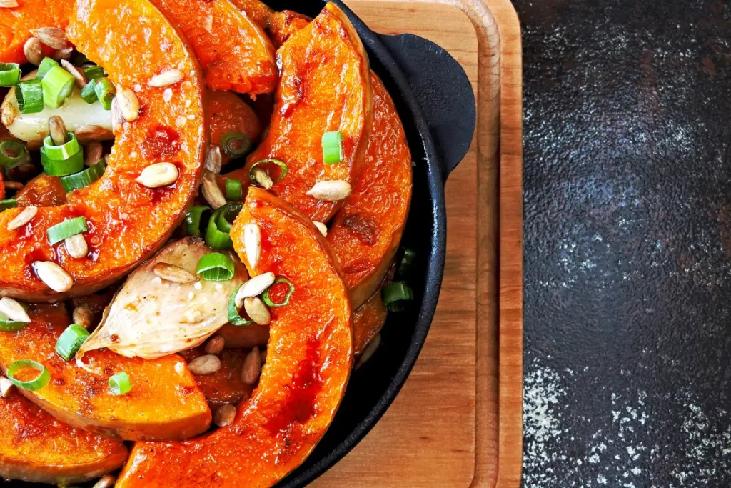 potimarron poêlé tranches dorées poêle vapeur herbes