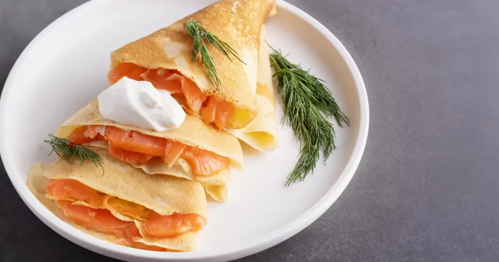 crepe salmon dill