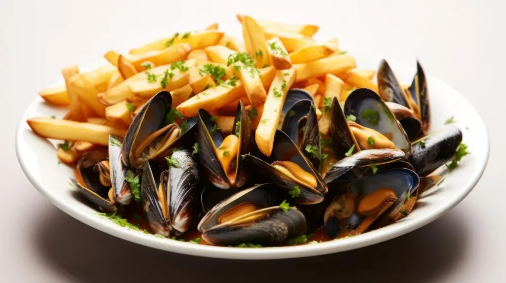 assiette moules frites