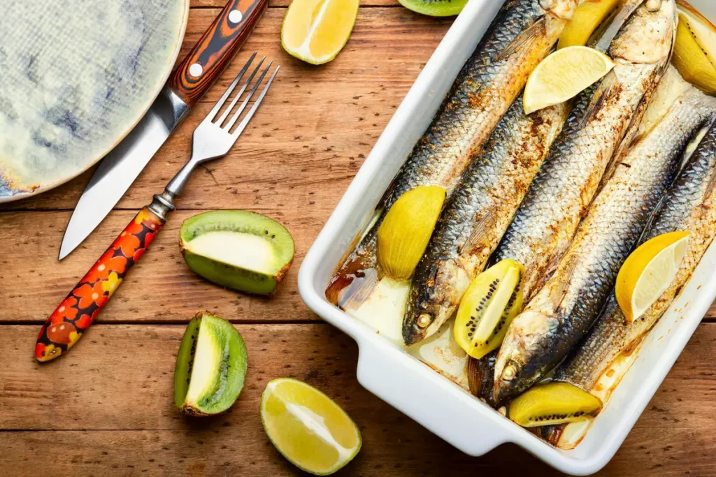 filets sardines four