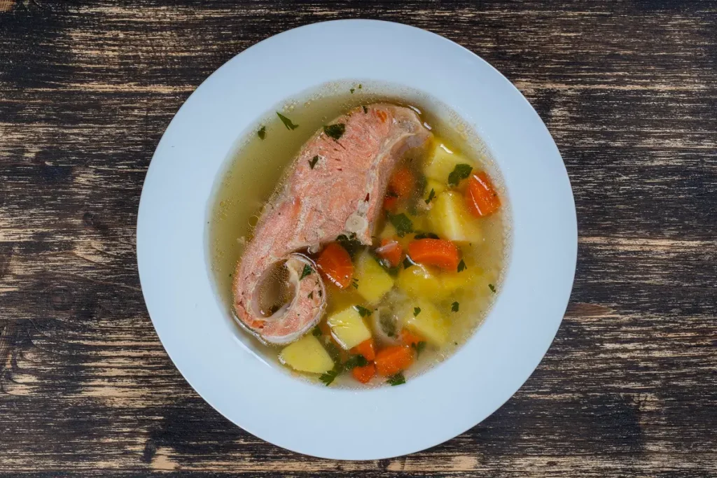 saumon court bouillon