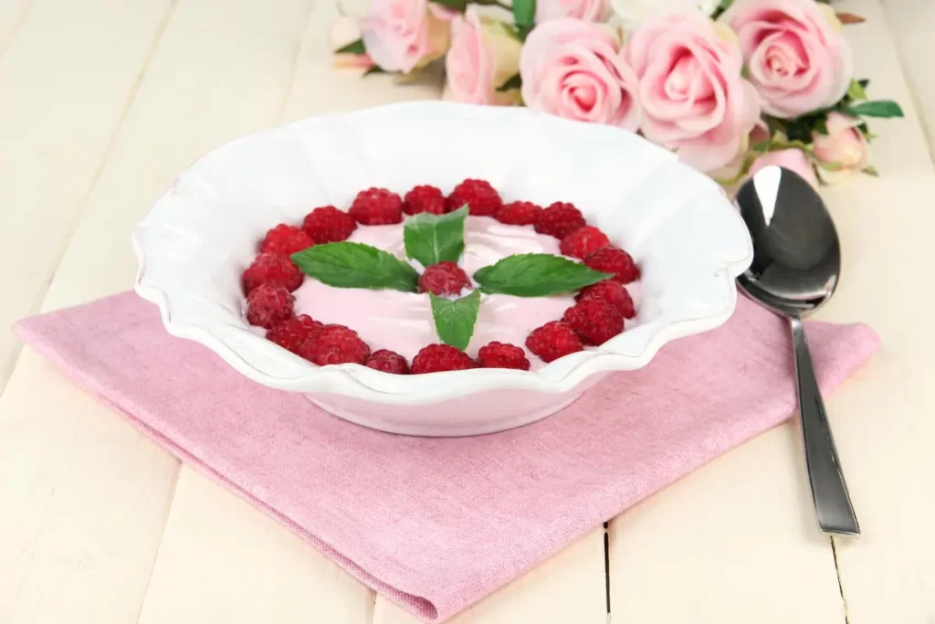 raspberry dessert bowl